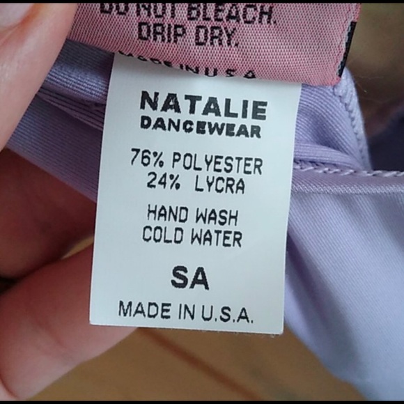 Lavender dance dress with built in leotard - Picture 8 of 8